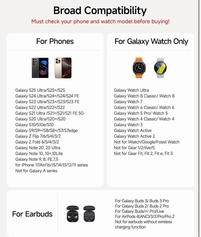 Cargador inalámbrico 3 en 1