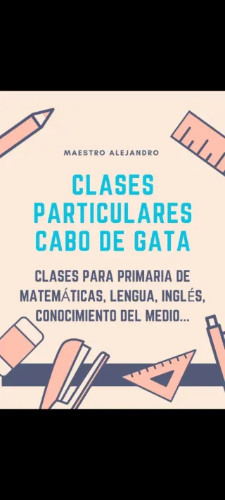 Clases particulares Cabo de Gata