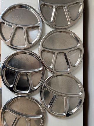 Lote 6 Piatti Vintage Divisi