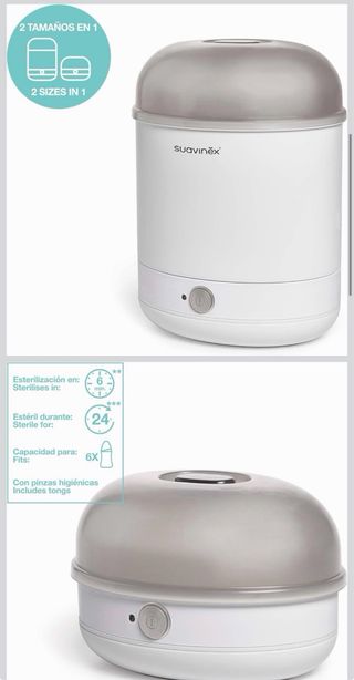 Suavinex, Esterilizador Eléctrico a Vapor, 3 en 1.