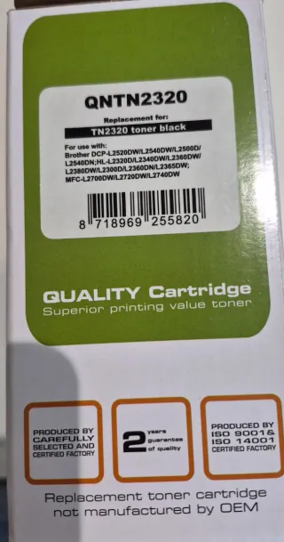 Tóner Q-NOMIC TN-2320 Compatible XL Negro Nuevo