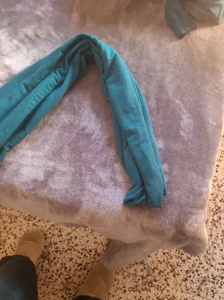 Fular azul petróleo