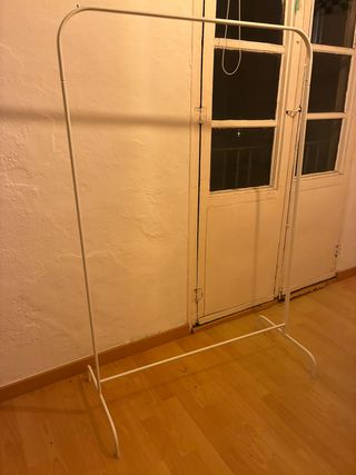 Burro Ropa IKEA Mulig Metal Blanco