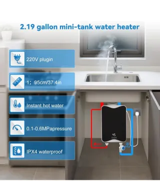Calentador Agua Eléctrico 5500W 230V