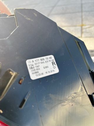 Piloto Trasero Mercedes Clase A Derecho