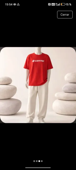 Camiseta Lotto Talla xl Roja