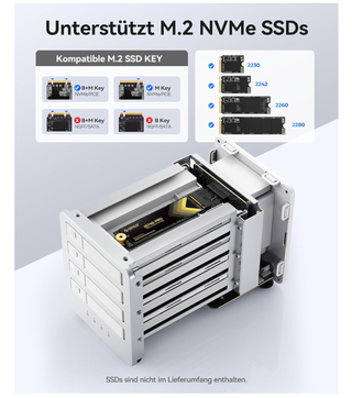 ORICO All-Flash 2.5 Caja de Disco Duro SSD NVMe