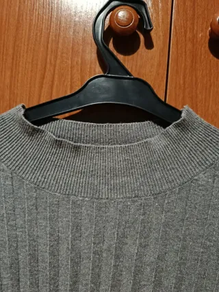 Jersey gris de canalé