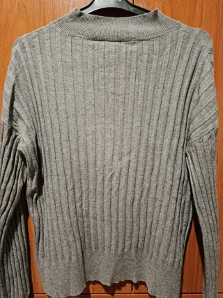 Jersey gris de canalé