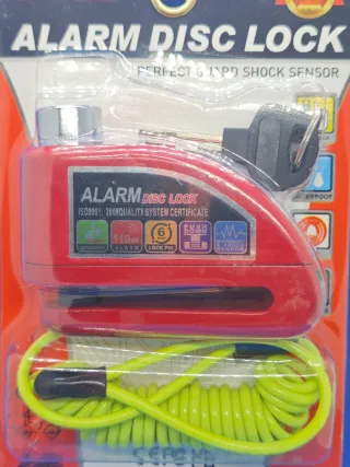 Candado Antirrobo Moto Alarma Disco
