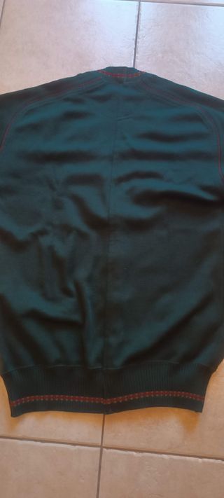 Cardigan Uomo Vintage Verde Made in Italy