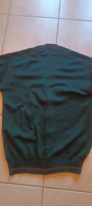 Cardigan Uomo Vintage Verde Made in Italy