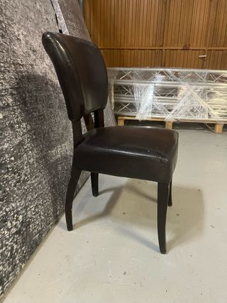 Lote 3 sillas cuero comedor