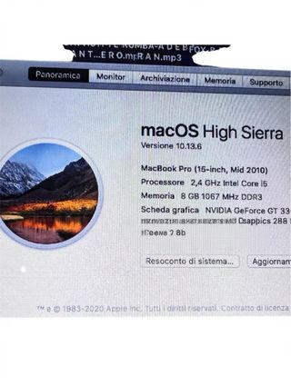MacBook Pro 2010 Argento