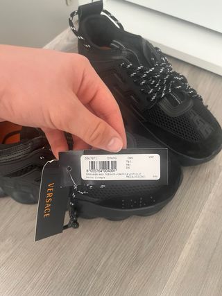 Versace Chain Sneakers Nere