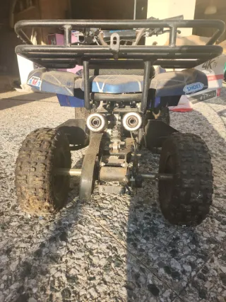 Quad Infantil Gasolina Azul y Negro