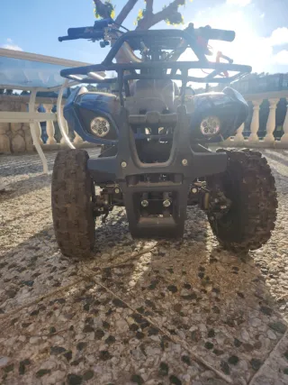 Quad Infantil Gasolina Azul y Negro