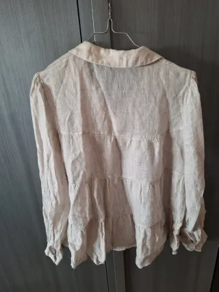 Set camicia lino Zara M/L + pantaloni neri M