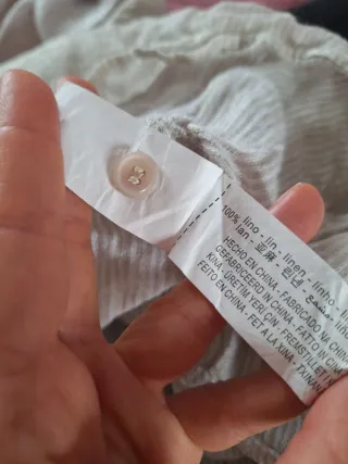 Set camicia lino Zara M/L + pantaloni neri M