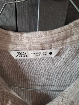 Set camicia lino Zara M/L + pantaloni neri M