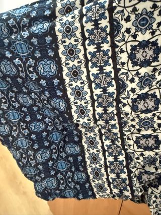 Kimono Springfield Talla Única Estampado Azul Blan