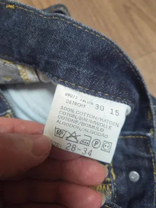 Jeans Lee vintage 90's,L34 distressed blu