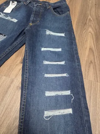 Jeans Lee vintage 90's,L34 distressed blu