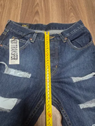 Jeans Lee vintage 90's,L34 distressed blu