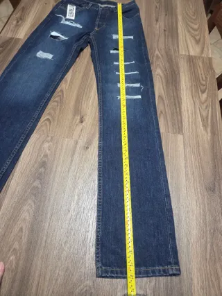 Jeans Lee vintage 90's,L34 distressed blu