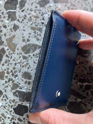 Tarjetero Montblanc Azul