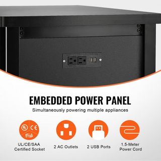 Soporte para Acuario, Soporte para Pecera de 75 Galones, 52 x 19.7 x 32.3 en Soporte para Tanque de Tortugas de Acero y MDF, Capacidad de Carga de 626 lbs, Soporte para Tanque de Reptiles con Arma...