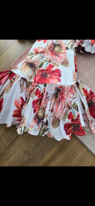 Traje de flamenca estampado floral