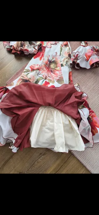 Traje de flamenca estampado floral