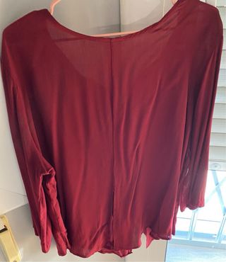 Blusa granate October Talla L Como Nueva