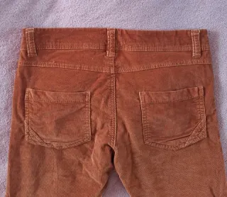 Pantaloni velluto Zara arancioni S/M + maglione