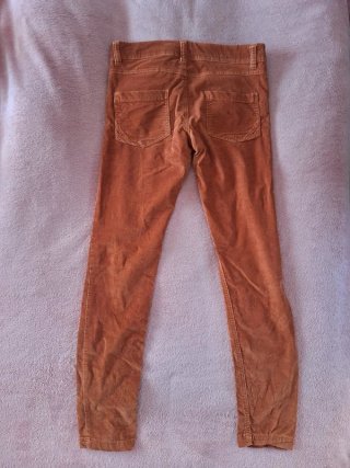 Pantaloni velluto Zara arancioni S/M + maglione