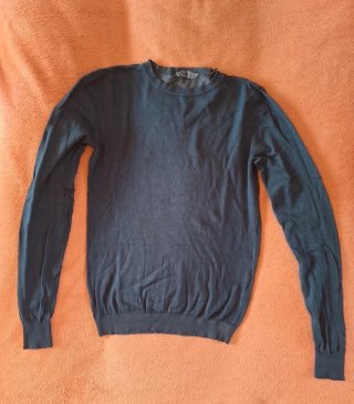 Pantaloni velluto Zara arancioni S/M + maglione