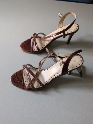 Sandalias Pedro Miralles Piel Marrón Mujer