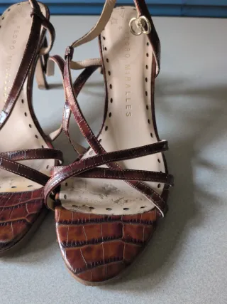 Sandalias Pedro Miralles Piel Marrón Mujer