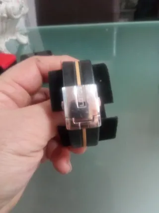 Reloj Lotus Hombre Cuadrado Plata Negro