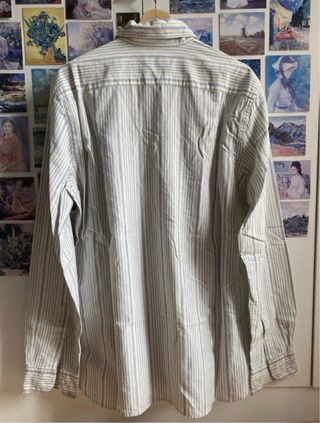 Camisa Scalpers Rayas Azul y Blanca