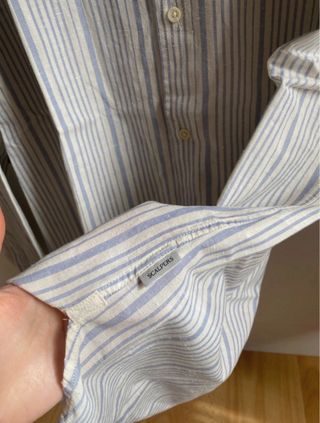 Camisa Scalpers Rayas Azul y Blanca