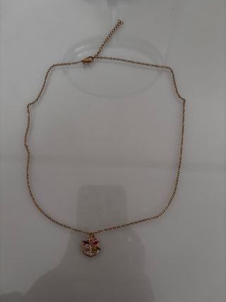 Collar árbol dorado con piedras multicolor