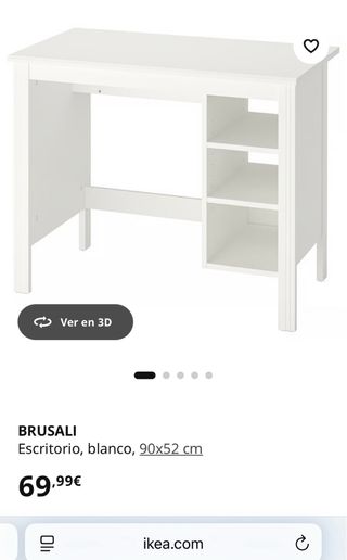 Escritorio blanco con estanterías - White desk