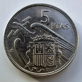 5 pesetas 1957 estrella 60 EBC