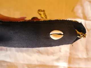 Borsa artigianale perline e conchiglie