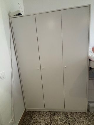 Armario Blanco IKEA KLEPPSTAD 117x55x176 cm