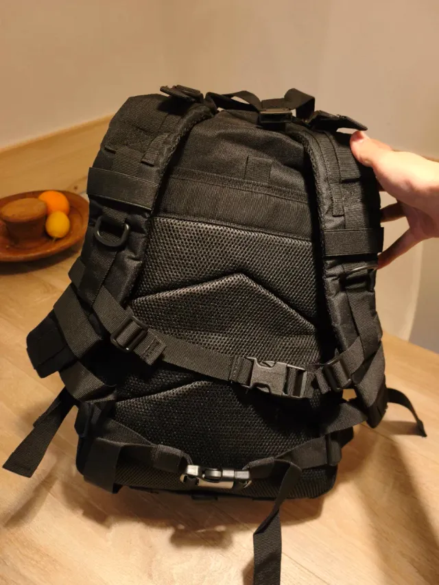 Zaino Tattico 50L Nero Resistente Nuovo