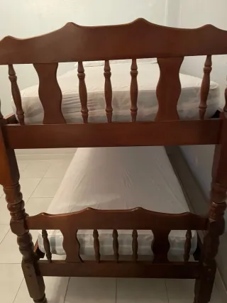 Cama literas superpuestas madera 190 cms.