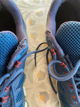 Zapatillas Merrell senderismo azul/rojo